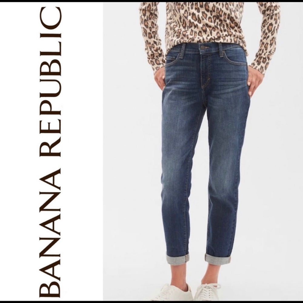 Banana Republic curvy girlfriend low rise jeans 30
